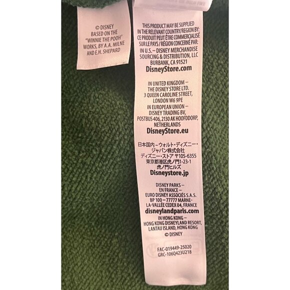 Disney Winnie The Pooh Green Embroidered Long Sleeve Pullover Sweatshirt - Picture 6 of 10